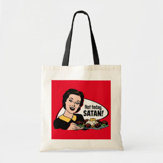 Noch nicht heute Satan Tote Bag Tragetasche