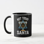 Noch nicht heute Weihjüdisch Hanukkah Holiday Meno Tasse<br><div class="desc">Funny,  santa,  christmas,  hanukkah,  menorah,  jewish,  jew,  gift,  birthday</div>