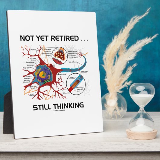 Noch nicht müde ... Noch immer denken Neuron Synap Fotoplatte (Seite)