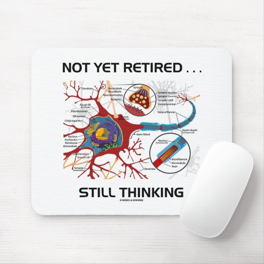 Noch nicht müde ... Noch immer denken Neuron Synap Mousepad (Mit Mouse)