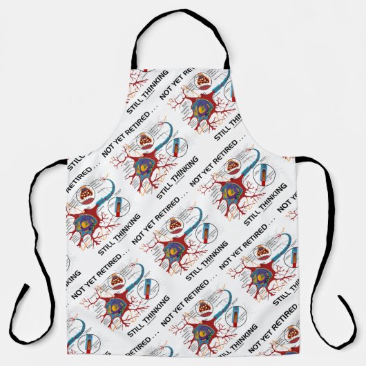 Noch nicht müde ... Noch immer denken Neuron Synap Schürze (Vorderseite)