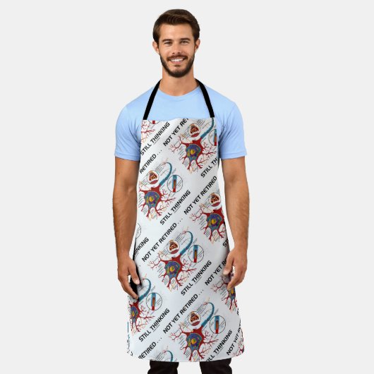 Noch nicht müde ... Noch immer denken Neuron Synap Schürze (Getragen)