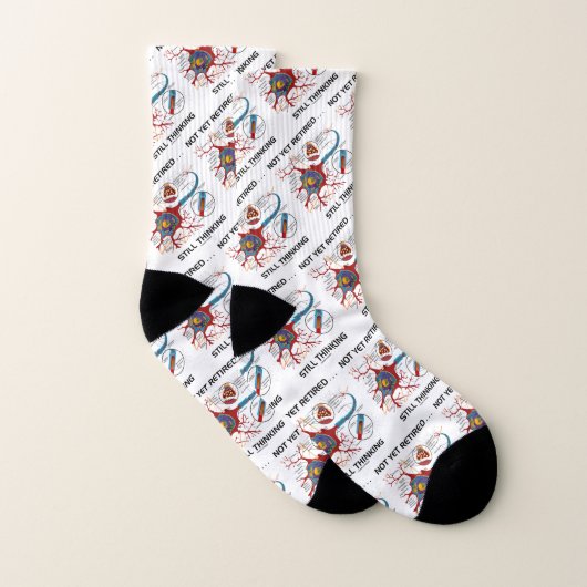 Noch nicht müde ... Noch immer denken Neuron Synap Socken (Paar)