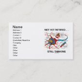 Noch nicht müde ... Noch immer denken Neuron Synap Visitenkarte (Vorderseite)