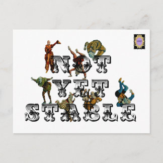 Noch nicht stabil postkarte