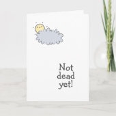 Noch nicht tot! Funny Oncologist Vielen Dank Karte (Vorderseite)