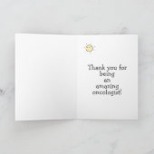 Noch nicht tot! Funny Oncologist Vielen Dank Karte (Innenseite)