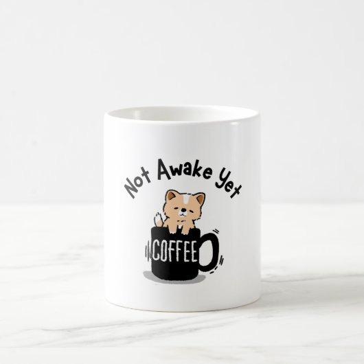 Noch nicht wach Kaffeeliebhaber  Kaffeetasse (Mittel)