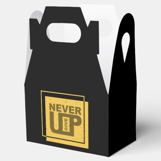 Noch nie aufgeben geschenkschachtel (Geöffnet)