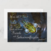 Noch nie einen Frosch mit Schwimmflügeln gesehen? Postkarte (Vorne/Hinten)