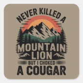 Noch nie einen Löwenzahn getötet, aber ich habe ei Quadratischer Aufkleber (Vorderseite)