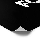 Noch nie fertig für Puns Funny Brot Puff Dark BG Poster (Ecke)