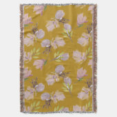 Noch nie gestorben goldbraun Dusty Blumenmuster ni Decke (Vorderseite Vertikal)