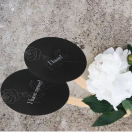 Noch nie habe ich gotisch-schwarzen Junggeselinnen Fächer