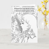 Noch nie verschwunden karte (Gelbe Blume)