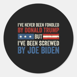Noch nie von Donald Trump, aber Joe Biden 6 Runder Aufkleber