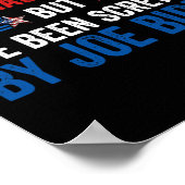 Noch nie von Donald Trump betrogen, aber Joe Biden Poster (Ecke)