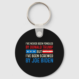 Noch nie von Trump betrogen, aber von Biden Electi Schlüsselanhänger