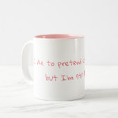 Noch psychische Kaffee-Tasse Zweifarbige Tasse (Vorderseite Links)