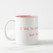 Noch psychische Kaffee-Tasse Zweifarbige Tasse (Links)