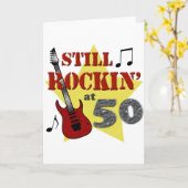 Noch Rockin' bei 50 Karte (Gelbe Blume)