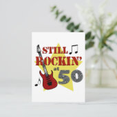 Noch Rockin' bei 50 Postkarte (Stehend Vorderseite)