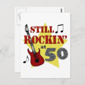 Noch Rockin' bei 50 Postkarte (Vorne/Hinten)