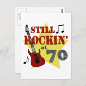 Noch Rockin bei 70 Postkarte (Vorne/Hinten)