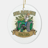 Noch Spiele mit grünen Traktoren Keramik Ornament (Links)