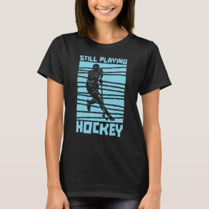 Noch spielen Hockey Tema Coach Player Field T-Shirt