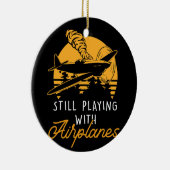 Noch spielen mit Flugzeugen RC Flugzeug Pilot Remo Keramik Ornament (Rechts)