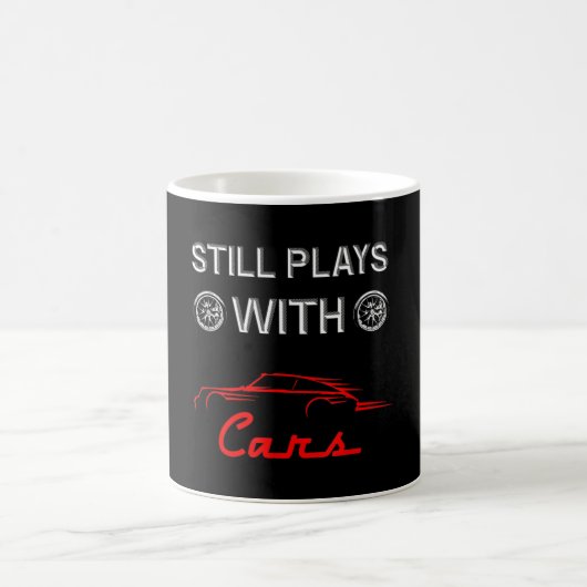 Noch spielt mit Autos Funny Car Anhänger Kaffeetasse (Mittel)