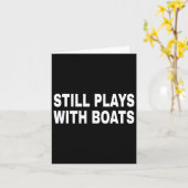 Noch spielt mit Booten, die nautische Seeleute-Cap Karte (Gelbe Blume)