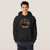 Noch spielt mit Zügen Orange Black Diesel Train Hoodie (Vorne ganz)