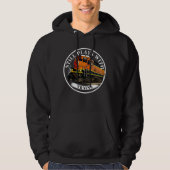 Noch spielt mit Zügen Orange Black Diesel Train Hoodie (Vorderseite)