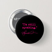 Noch sprechen - Kamala (fuschia) Button (Vorne & Hinten)