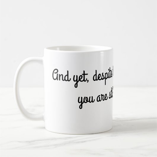 Noch, sprechend mit mir kaffeetasse (Links)