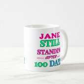 Noch Stehend nach 100 Tagen! -Personalisierbar Kaffeetasse (VorderseiteRechts)