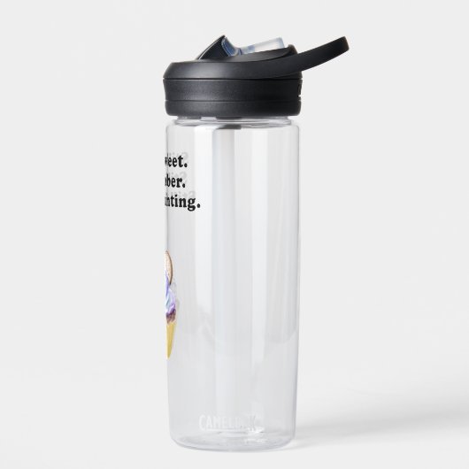 Noch süß. Immer noch nüchtern. immer noch zählen.  Trinkflasche (Links)