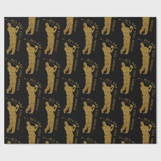 Noch Swingin' Golfer 40 bis 49 Geschenkpapier (Flach)