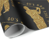 Noch Swingin' Golfer 40 bis 49 Geschenkpapier (Rolleneckpunkt)