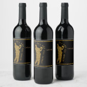 Noch Swingin' Golfer 40 bis 49 Weinetikett (Flaschen)