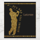 Noch Swingin' Golfer 40 bis 49 Weinetikett (Einzelnes Label)