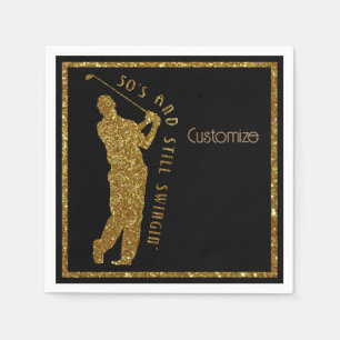 Noch Swingin' Golfer 50 bis 59 Serviette