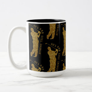Noch Swingin' Golfer 60 bis 69 Zweifarbige Tasse