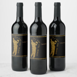 Noch Swingin' Golfer 70 bis 79 Weinetikett