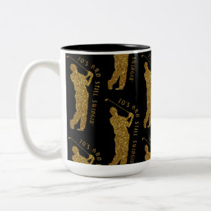 Noch Swingin' Golfer 70 bis 79 Zweifarbige Tasse