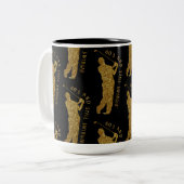 Noch Swingin' Golfer 80 bis 89 Zweifarbige Tasse (Vorderseite Links)