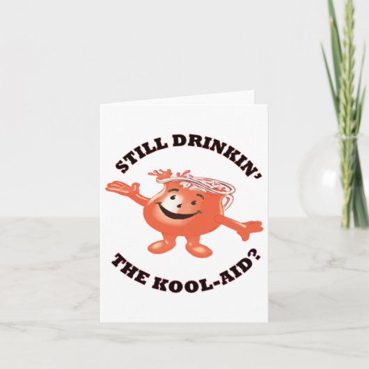 Noch trinken' der Kool-Hilfsaufkleber Karte (Vorderseite)