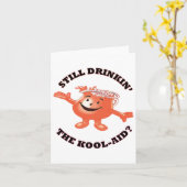 Noch trinken' der Kool-Hilfsaufkleber Karte (Gelbe Blume)